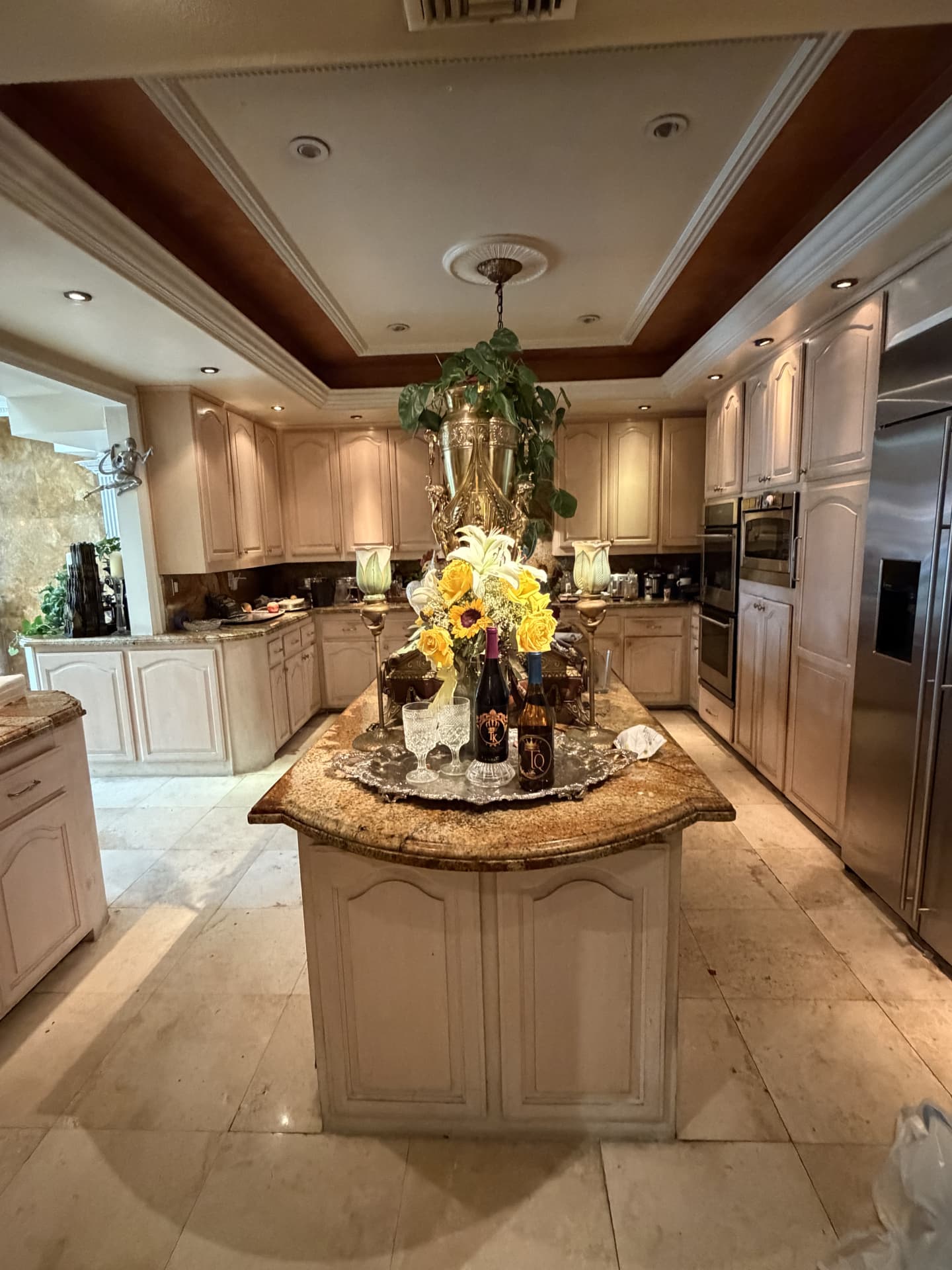 Kitchen island and catering space at Universal Sanctuary Church