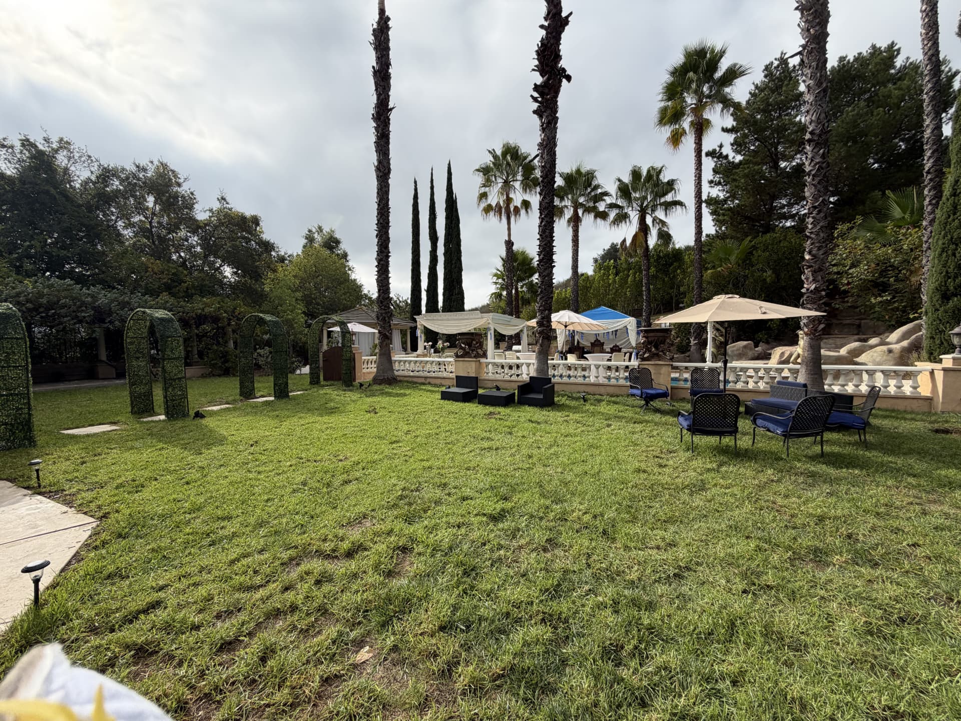 Garden lawn and landscaping at Universal Sanctuary Church